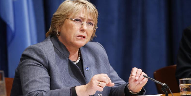 La ex presidenta chilena fue nombrada alta comisionada de la ONU para los Derechos Humanos. Foto/Archivo