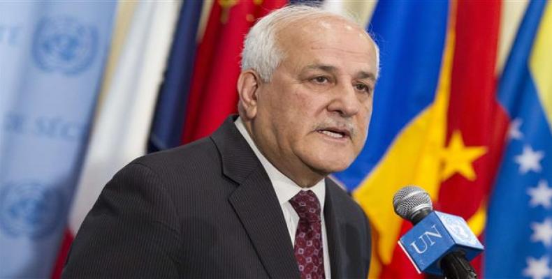Palestinian envoy to the United Nations Riyad Mansour