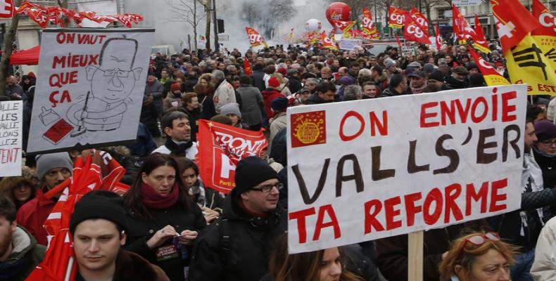 Protesta en Francia contra reforma laboral