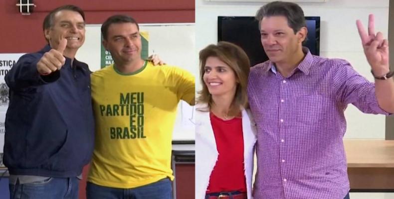 Haddad accuses far-Right Bolsonaro of paid on-line smear campaign.  Photo: AP