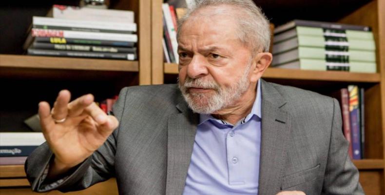 El expresidente brasileño (2003-2010), Luiz Inácio Lula da Silva, durante una entrevista con un diario español, 28 de noviembre de 2019.