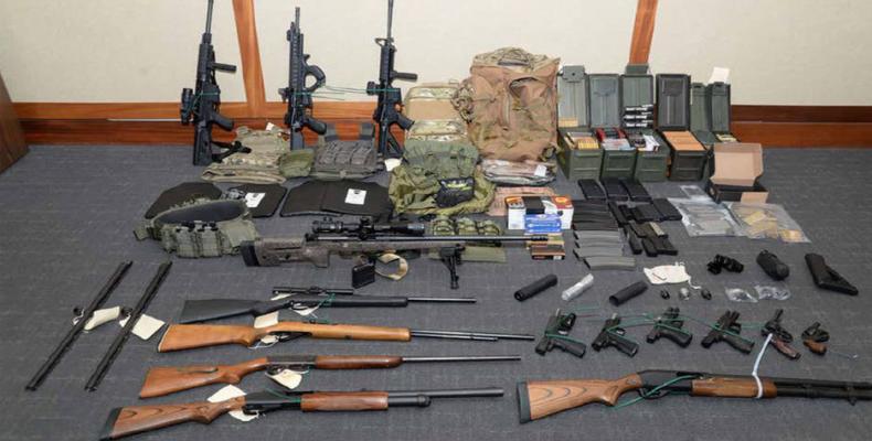 Weapons confiscated in murder plot.  (Photo: U.S. District Court for the District of Maryland)