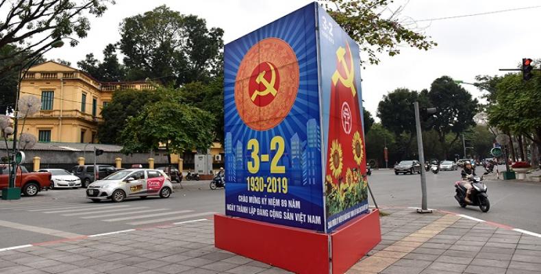 Celebran fundación del Partido Comunista de Vietnam. Foto: PL.