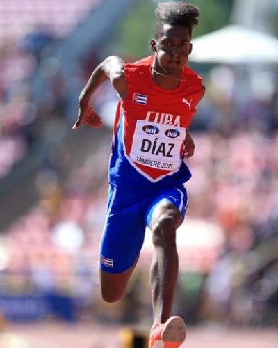 Jordan Díaz. Foto: IAAF
