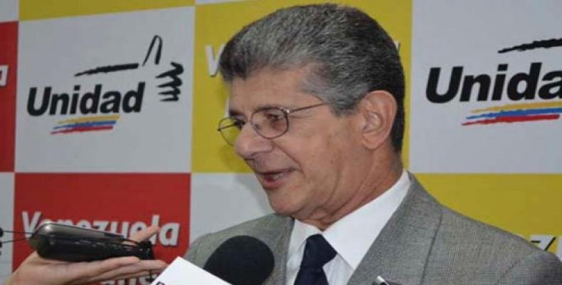 El derechista Henry Ramos Allup, presidente del Parlamento de Venezuela.