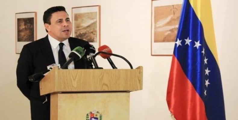 Embajador de Venezuela en Naciones Unidas, Samuel Moncada,