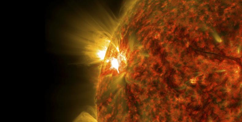 Una llamarada solar.NASA/SDO / Reuters