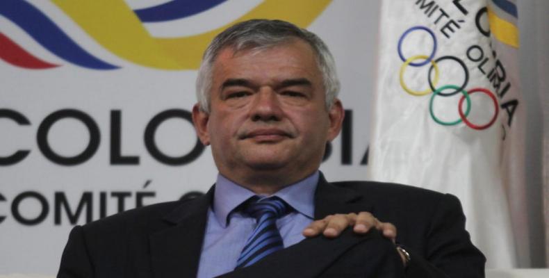 Sur la photo, Ciro Solano, vice-président de l'ODECABE et président du Comité Olympique de la Colombie.