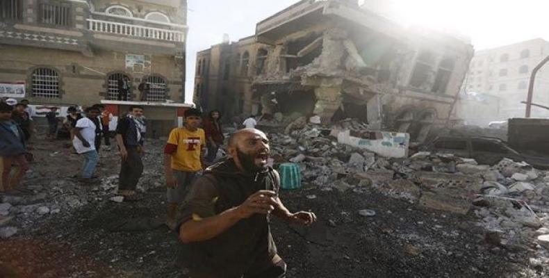 Bombardeo saudita en Yemen