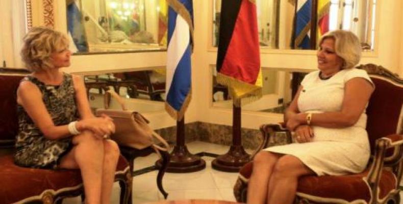 El encuentro se produjo en la sede del Ministerio de Relaciones Exteriores, en La Habana. Foto: Cubaminrex