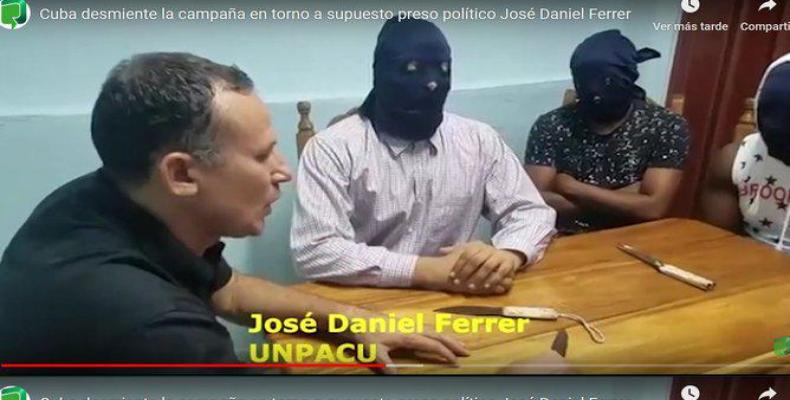 Delincuente y mrcenario Ferrer con sus enmascarados