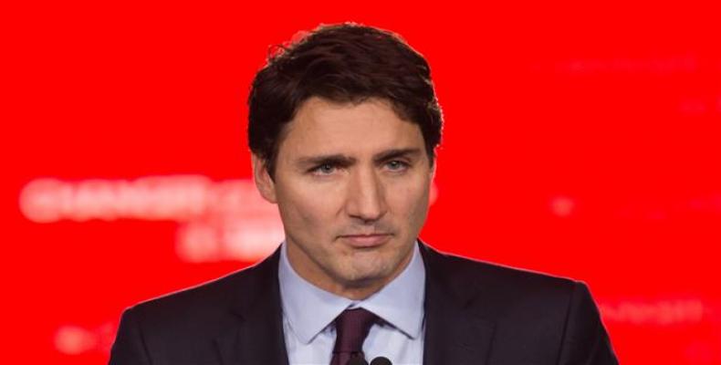 El primer ministro Justin Trudeau manifestó que sus pensamientos están junto a los familiares de las víctimas. Foto: Archivo