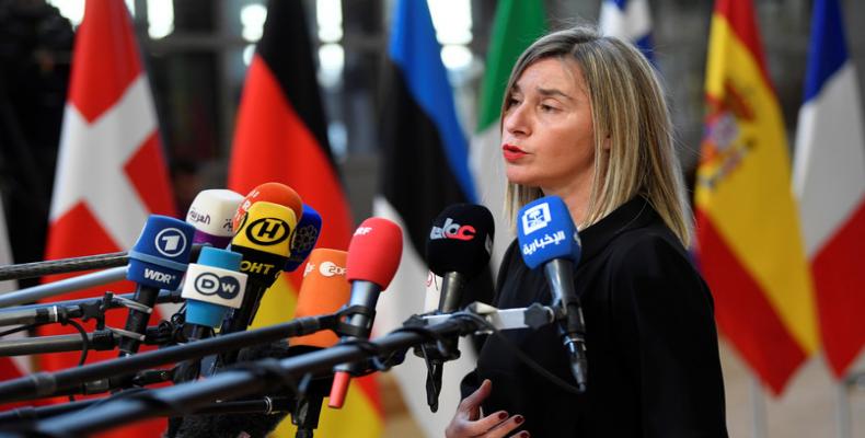 The EU foreign affairs chief Federica Mogherini, File Photo