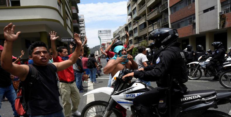 Protestas en Ecuador