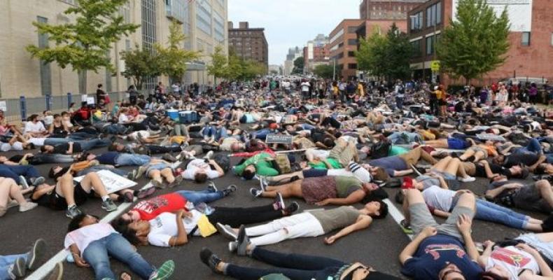 Protesta en Saint Louis, EE.UU.