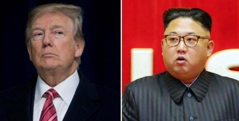 Donald Trump and  Kim Jong-un
