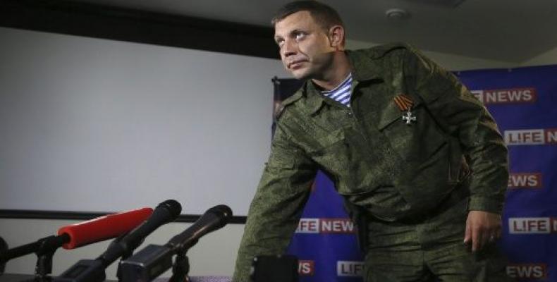 El jefe de la autoproclamada República Popular de Donetsk, Alexandr Zajárchenko