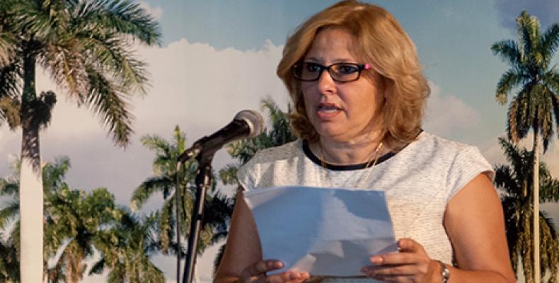 La embajadora Ana Teresita González Fraga representa a Cuba en el encuentro. Foto: Juventud Rebelde