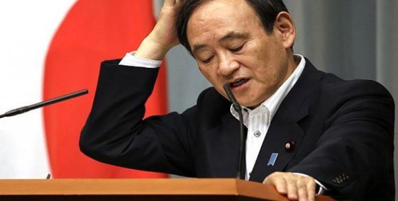 El ministro vocero de Japón, Yoshihide Suga. Foto/El Mundo