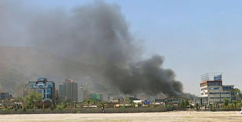 Taliban fires rockets at Afghan presidential palace. Photo: AFP