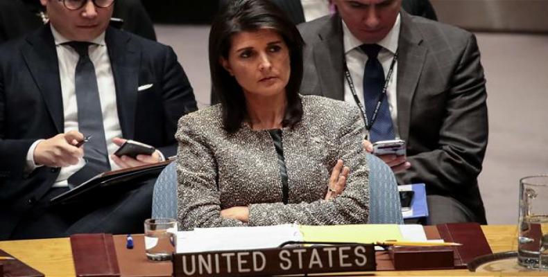 Nikki Haley embajadora estadounidense en la ONU. Foto/Archivo