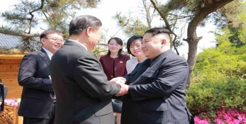 Kim Jong-un y Xi Jinping