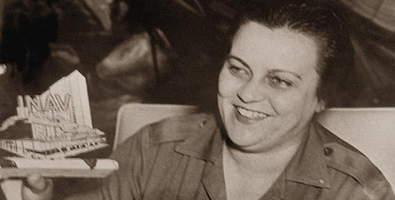 Pastorita Núñez en los primeros años del triunfo de la Revolución cubana. Foto: Internet