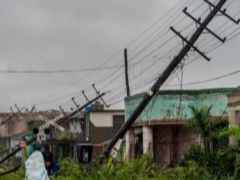 Efectos del huracán Ian que arrasó en el occidente de Cuba.