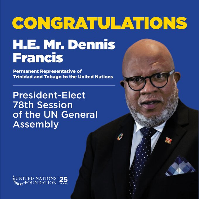 Un diplomate de Trinité-et-Tobago présidera l'Assemblée générale des Nations unies
