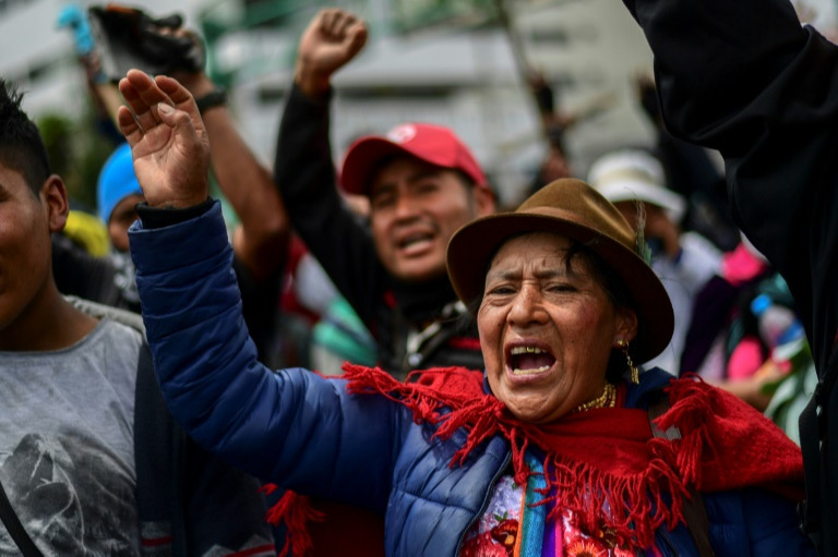 Indigenous demonstrations in Ecuador continue against rising fuel prices