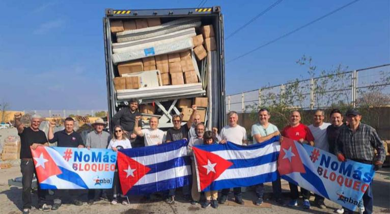 Un conteneur de solidarité quitte Valence pour Cuba