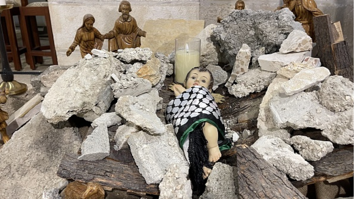 Radio Havana Cuba Bethlehem church creates rubble Nativity scene to