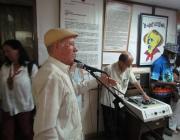 Acto en ocasión del 54 aniversario de la emisora, durante el cual se develó una escultura del general José Gervasio de Artigas