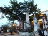 El Templete, lugar donde fue fundada hace 494 años la antigua Villa de San Cristóbal de La Habana, el sexto asentamiento creado por la corona española en Cuba