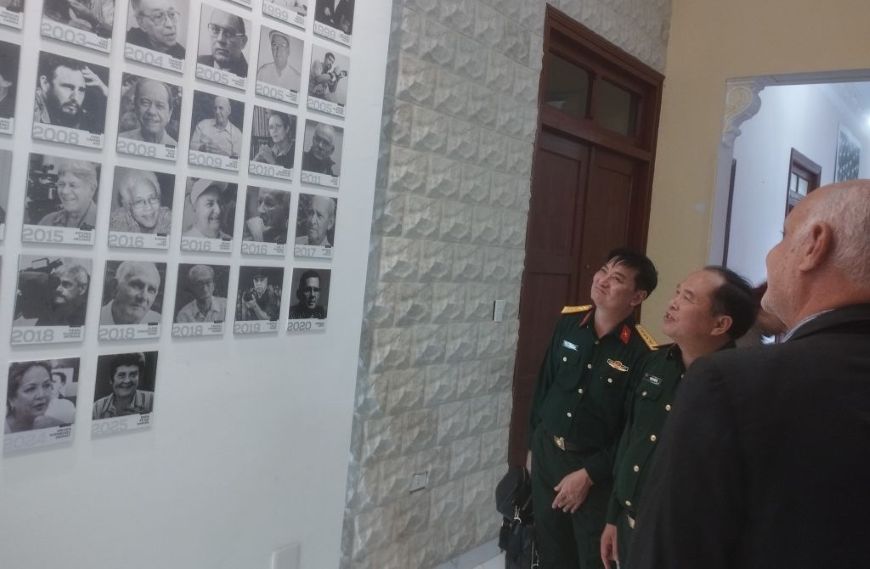 Delegación del Periódico Ejército Popular de Viet Nam de visita en la Casa de la Prensa. (Foto: UPEC)