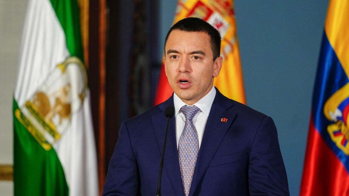 Presidente de Ecuador Daniel Noboa
