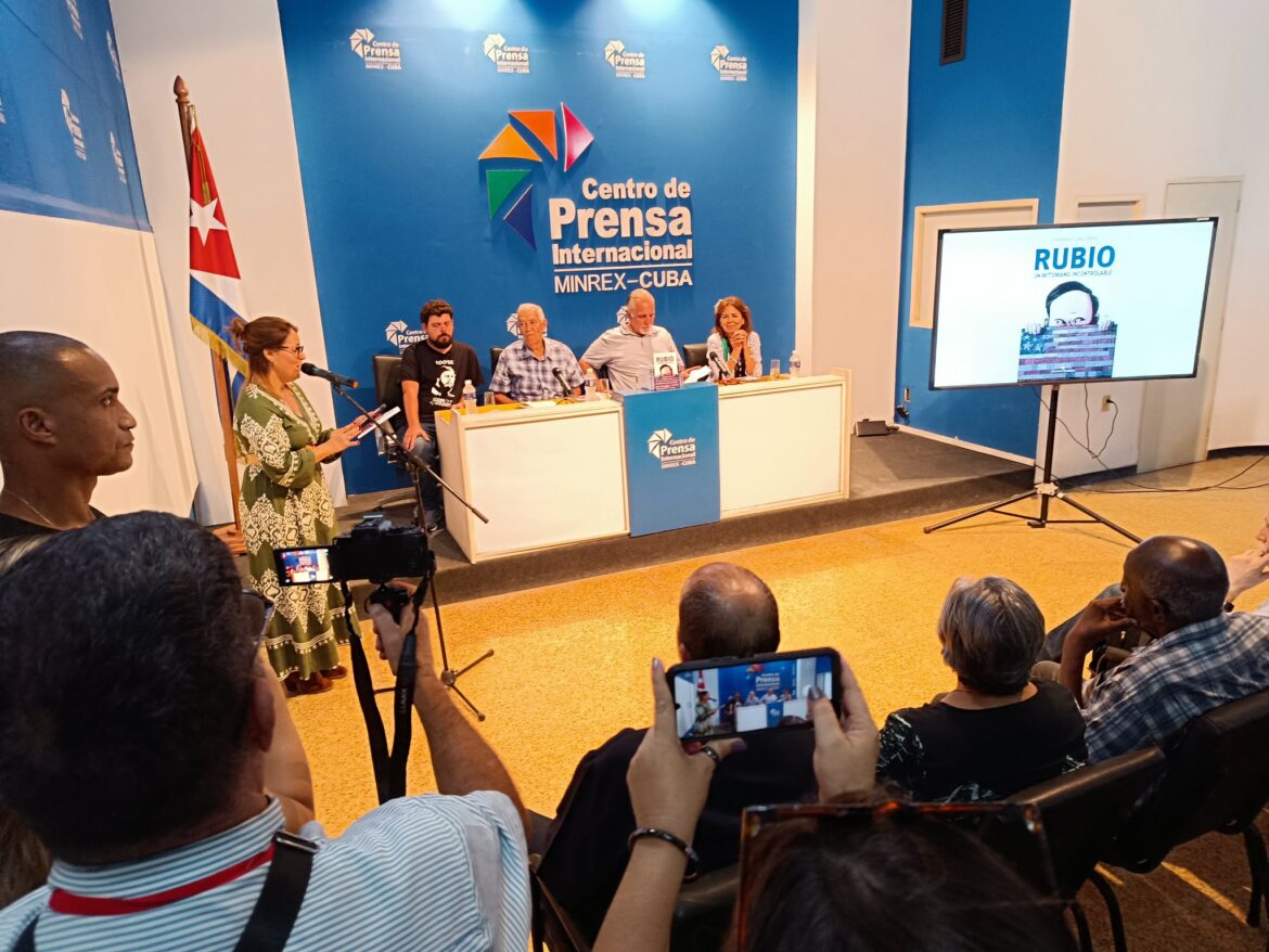 Launching of book on Marco Rubio in Havana.