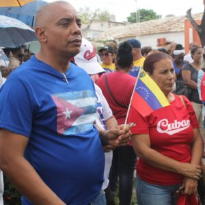 Solidaridad con Venezuela en Holguín.