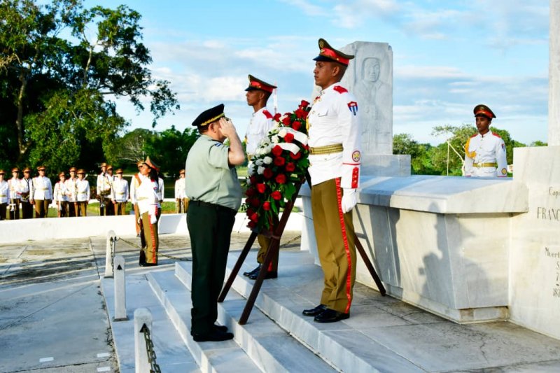 General nicaragüense en El Cacahual