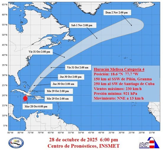 6-de-la-tarde-melissa huracán Melissa