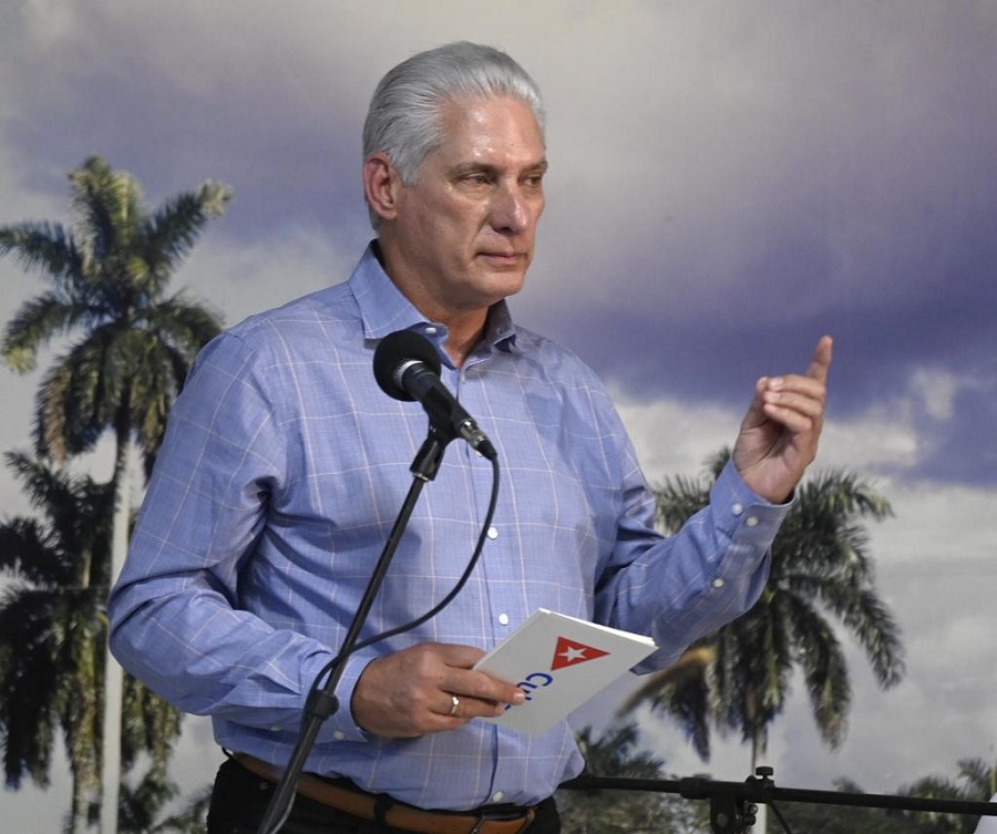 El Presidente Miguel Díaz-Canel Bermúdez dijo sentirse honrado por participar en el intercambio