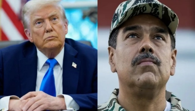 Foto captura de pantallla de Debate. Trump y Maduro