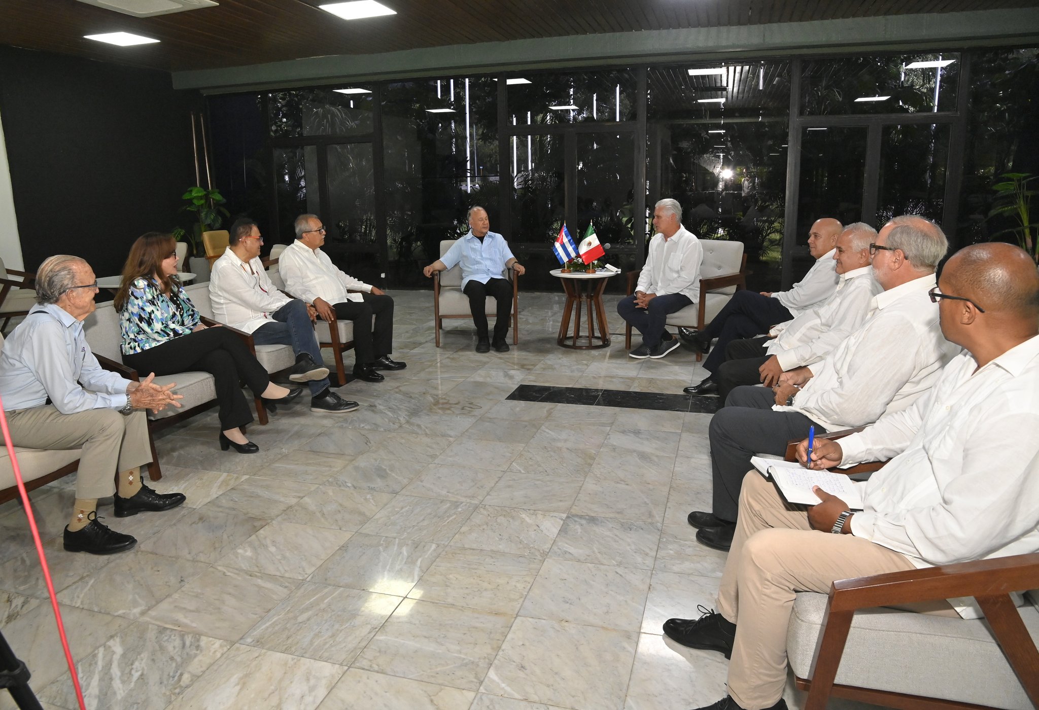 Foto tomada de @PresidenciaCuba Cuba y México