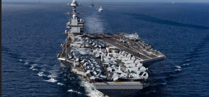 El USS Gerald R. Ford es el portaaviones más nuevo y avanzado de la Armada de Estados Unidos. Foto tomada de Prensa Latina