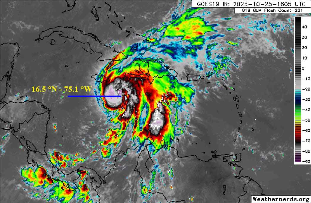 Hurricane Melissa will hit Jamaica Monday night and Cuba on Tuesday