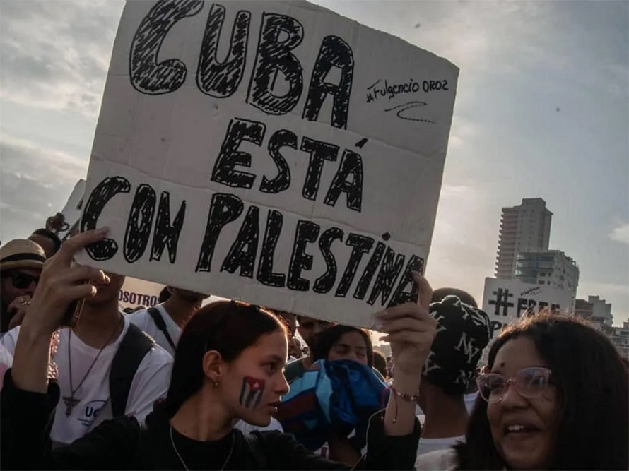Cuba está con Palestina 