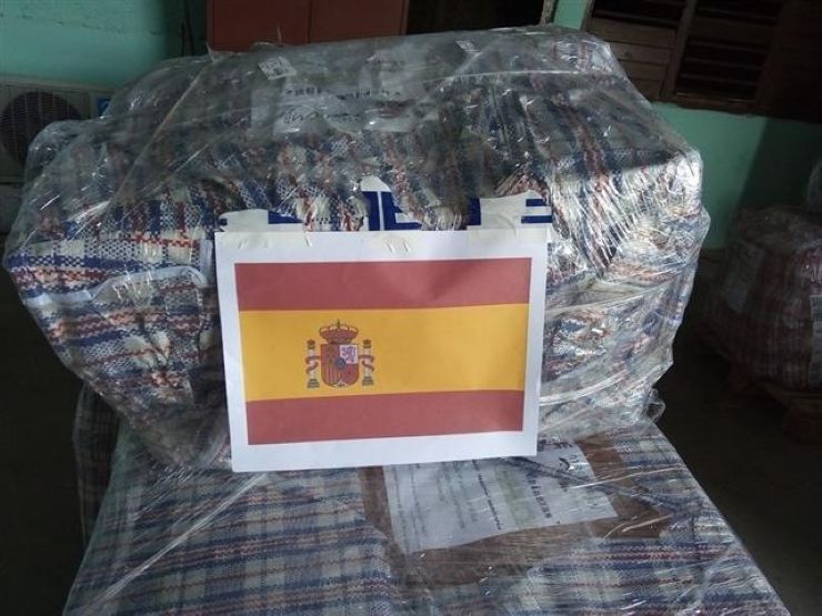 Donación de España para damnificados por Melissa.