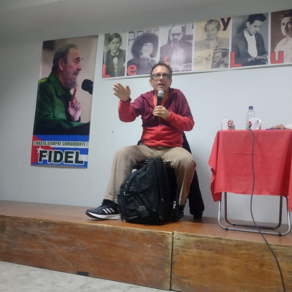 Actividad de solidaridad con Cuba en Chile