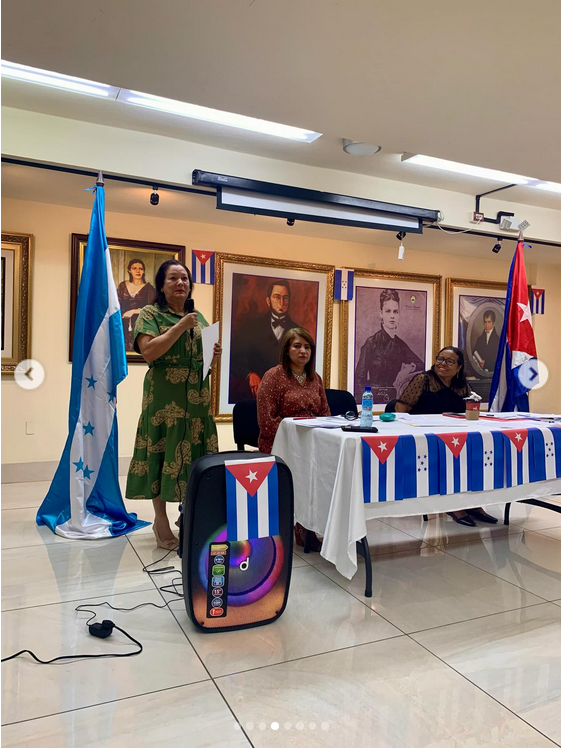 Asociación Amistad Honduras-Cuba, filial de Tegucigalpa.