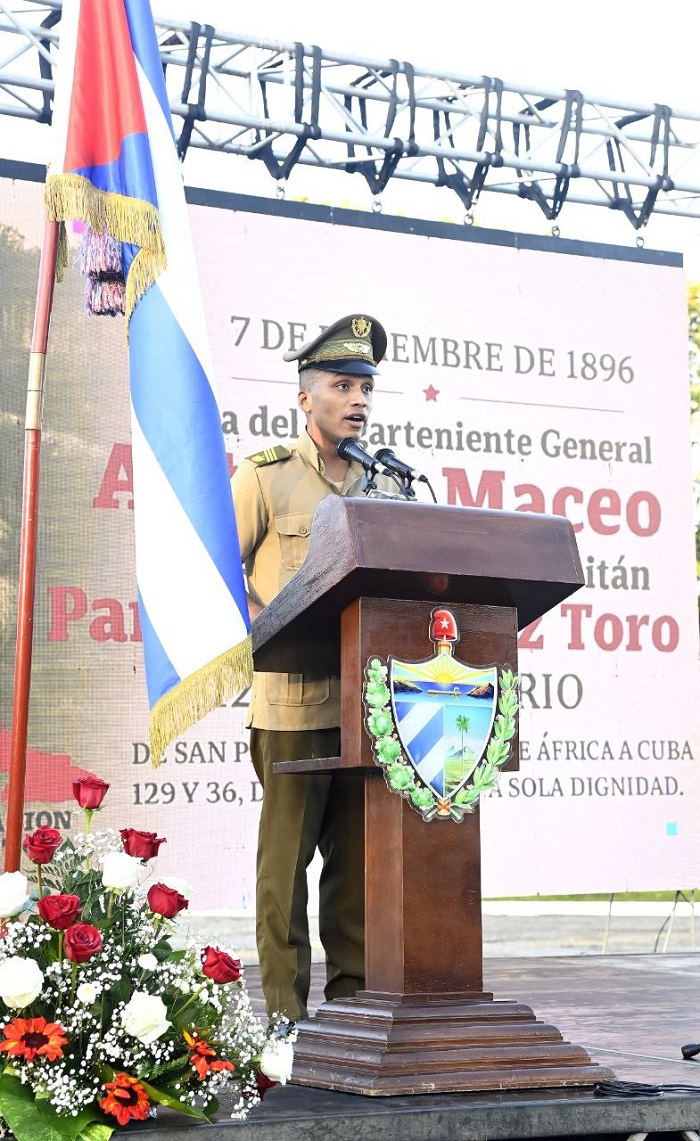 Brayan Hidalgo Torres, cadete de la Escuela Interarmas "General Antonio Maceo"